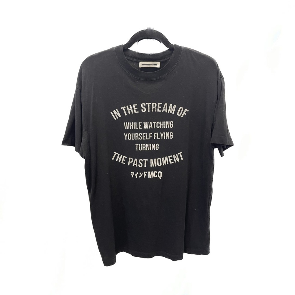 McQ’s Men's Large Black Short Sleeve Graphic Tee T-Shirt 🎸